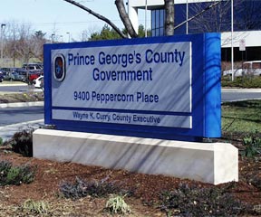 PG County government signs